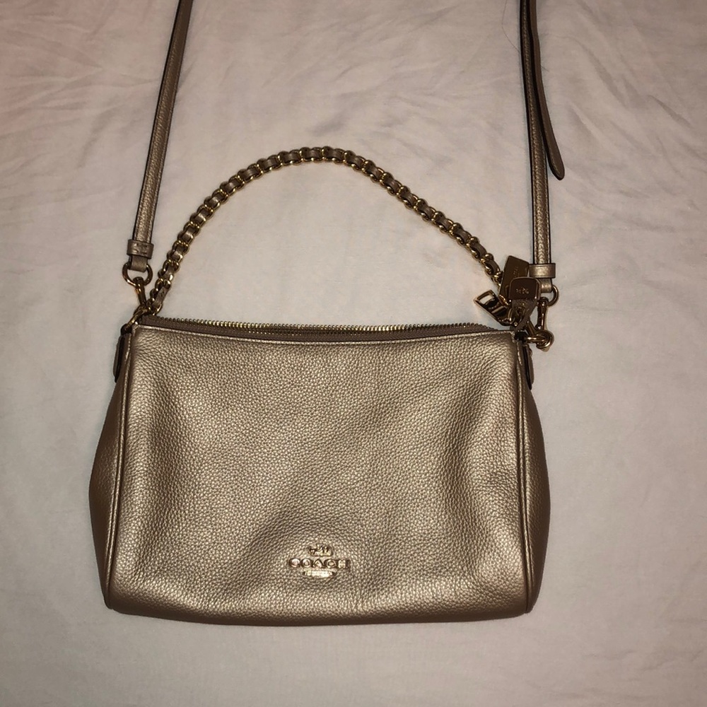 Champagne Coach Crossbody